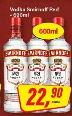 Rede Supermarket Vodka Smirnoff Red oferta