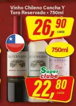 Rede Supermarket Vinho Chileno Concha Y Toro Reservado oferta