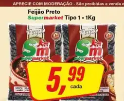 Rede Supermarket Feijão Preto Supermarket Tipo 1 oferta