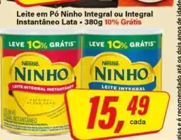 Rede Supermarket Leite em Pó Ninho Integral ou Integral Instantâneo Lata oferta