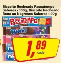 Rede Supermarket Biscoito Recheado Passatempo Sabores oferta