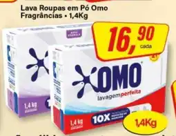 Rede Supermarket Lava Roupas em Pó OMO oferta