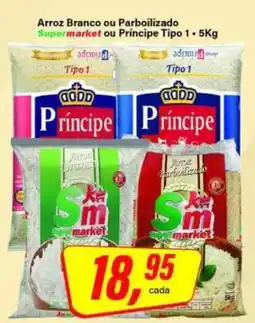 Rede Supermarket Arroz Branco ou Parboilizado Supermarket ou Príncipe Tipo 1 oferta