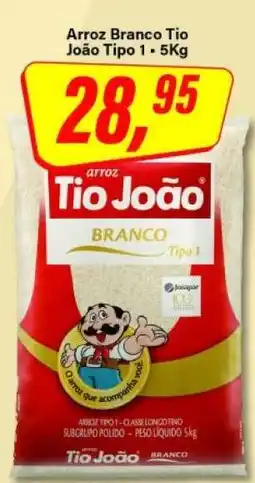 Rede Supermarket Arroz branco Tio João tipo 1 oferta
