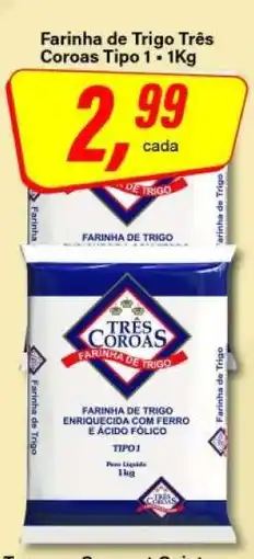 Rede Supermarket Farinha de Trigo Três Coroas Tipo 1 oferta