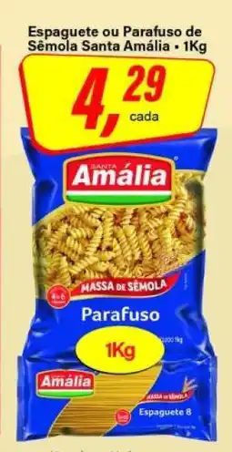 Rede Supermarket Espaguete ou Parafuso de Sêmola Santa Amália oferta