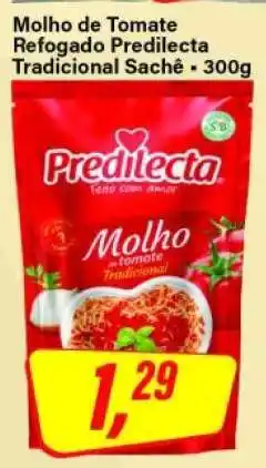 Rede Supermarket Molho de Tomate Refogado Predilecta Tradicional Sachê oferta