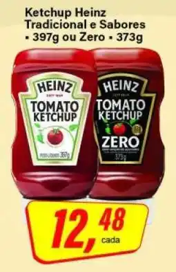 Rede Supermarket Ketchup Heinz Tradicional e Sabores oferta
