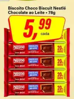 Rede Supermarket Biscoito Choco Biscuit Nestlé oferta