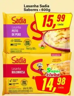 Rede Supermarket Lasanha Sadia Sabores oferta