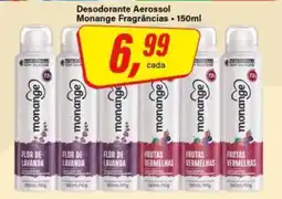 Rede Supermarket Desodorante Aerossol Monange Fragrâncias oferta