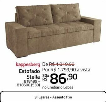 Lojas Lebes Kappesberg Estofado Stella oferta