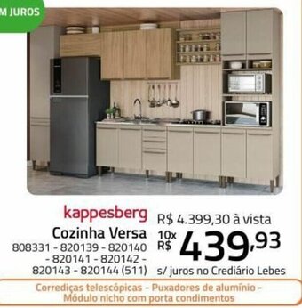 Lojas Lebes Kappesberg Cozinha Versa oferta