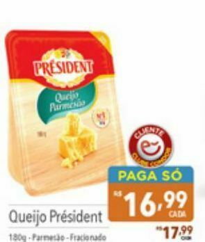 Supermercados Condor Queijo president oferta
