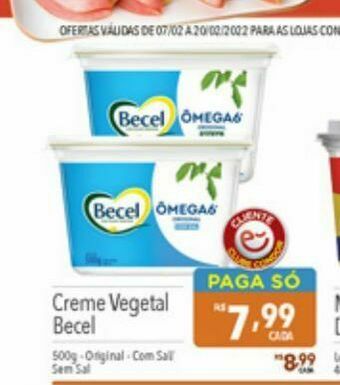 Creme vegetal becel
