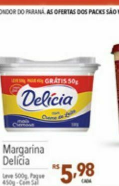 Supermercados Condor Margarina delícia oferta