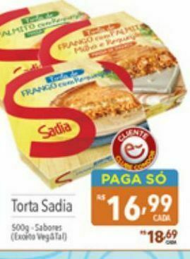 Supermercados Condor Torta sadia oferta