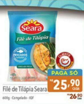 Supermercados Condor File de tilapia seara oferta