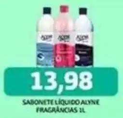 Supermercados Queiroz Sabonete líquido alyne fragrâncias oferta