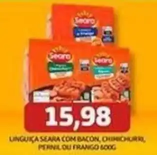 Linguiça seara com bacon, chimichurri, pernil ou frango