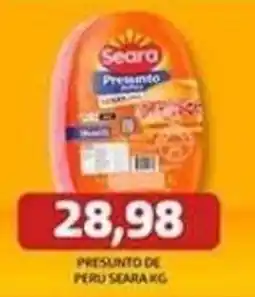 Supermercados Queiroz Presunto de peru seara kg oferta