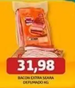 Supermercados Queiroz Bacon extra seara oferta