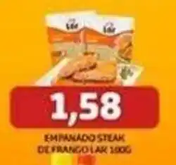 Supermercados Queiroz Empanado steak de frango lar oferta