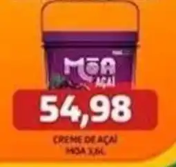 Supermercados Queiroz Creme de açaí oferta