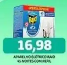 Supermercados Queiroz aparelho elétrico raid oferta