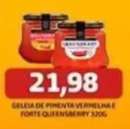 Supermercados Queiroz Geleia de pimenta vermelha e forte queensberry oferta