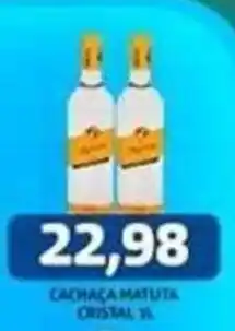 Supermercados Queiroz Cachaça matuta cristal oferta