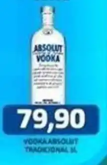 Supermercados Queiroz Vodka absolut tradicional oferta