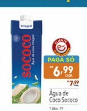 Supermercados Condor Agua de coco sococo oferta