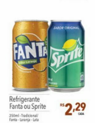 Supermercados Condor Refrigerante fanta ou sprite oferta
