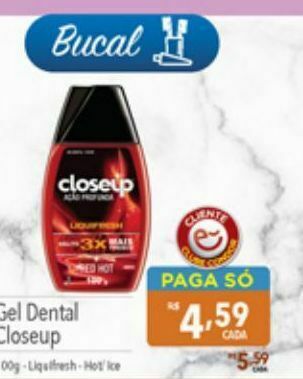Supermercados Condor Gel dental closeup oferta