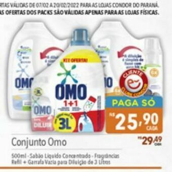 Supermercados Condor Conjunto omo oferta