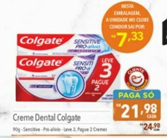 Supermercados Condor Creme dental colgate oferta