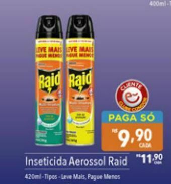 Supermercados Condor Inseticida aerossol raid oferta