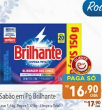 Supermercados Condor Sabão em pó brilhante oferta