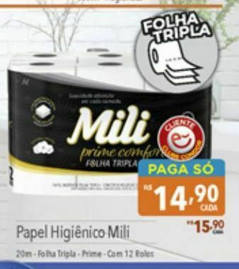 Supermercados Condor Papel higiênico mili oferta