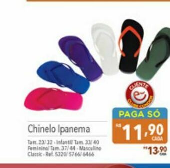 Supermercados Condor Chinelo ipanema oferta