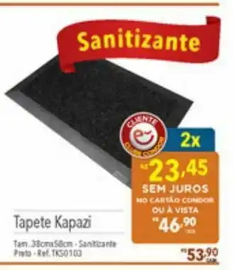 Supermercados Condor Tapete kapazi oferta