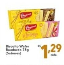 Biscoito Wafer Bauducco 78g sabores
