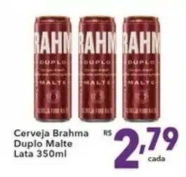 Cerveja Brahma Duplo Malte Lata 350ml