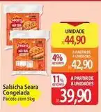 Atacadão Seara - salsicha congelada oferta