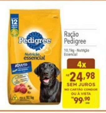 Supermercados Condor Ração pedigree oferta