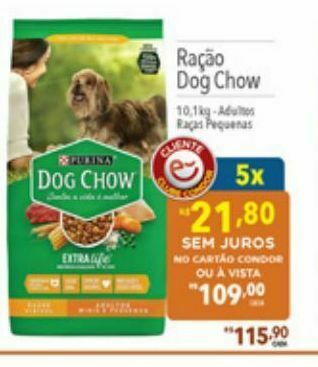 Supermercados Condor Ração dog chow oferta