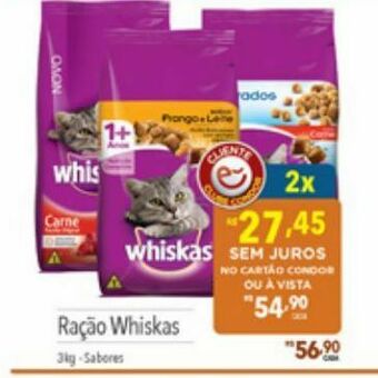 Supermercados Condor Ração whiskas oferta