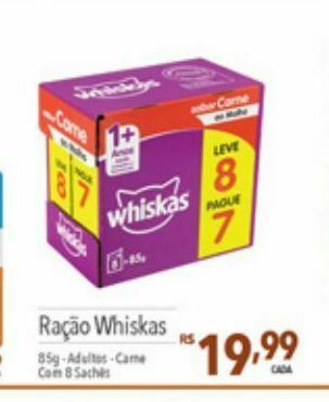 Supermercados Condor Ração whiskas oferta