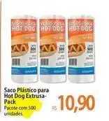 Atacadão Pacote - saco plástico para hot dog oferta
